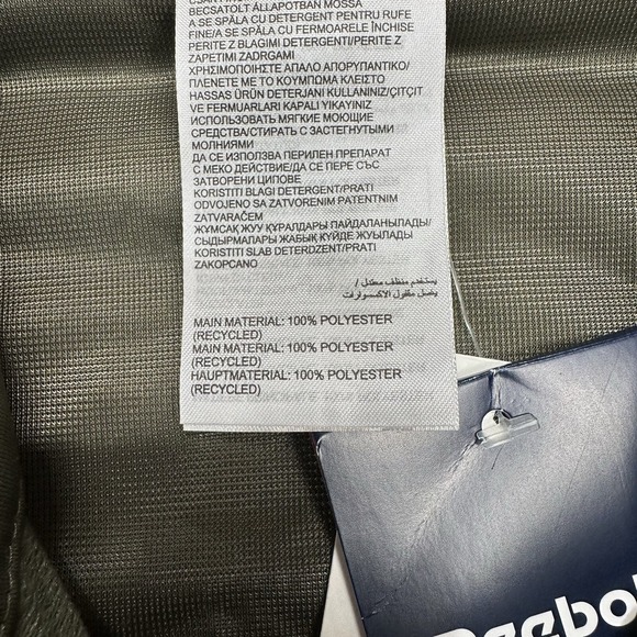 NEW Reebok Identity Vector Knit Track Jacket Men's‎ XL Army Green Full Zip - Picture 6 of 16